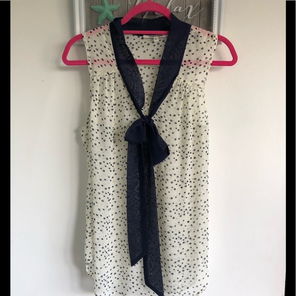 🌈FREE *Daniel Rainn sheer top with ties - Picture 3 of 4